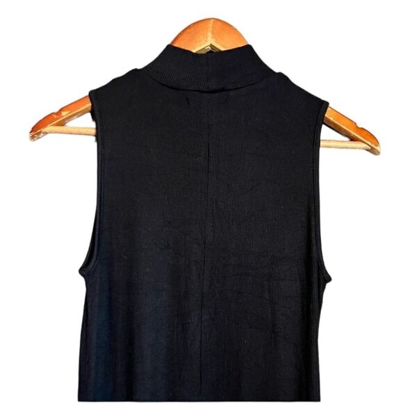 Gap black ribbed sleeveless midi dress - Picture 7 of 8